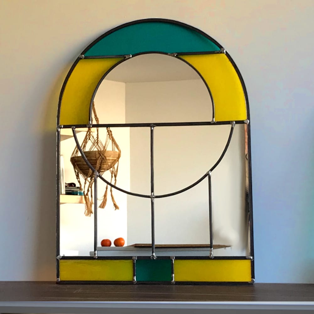 stained glass mirror