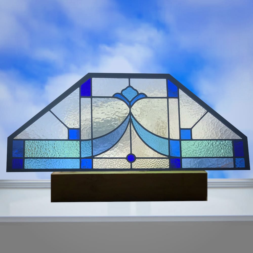 stained glass internal transom design