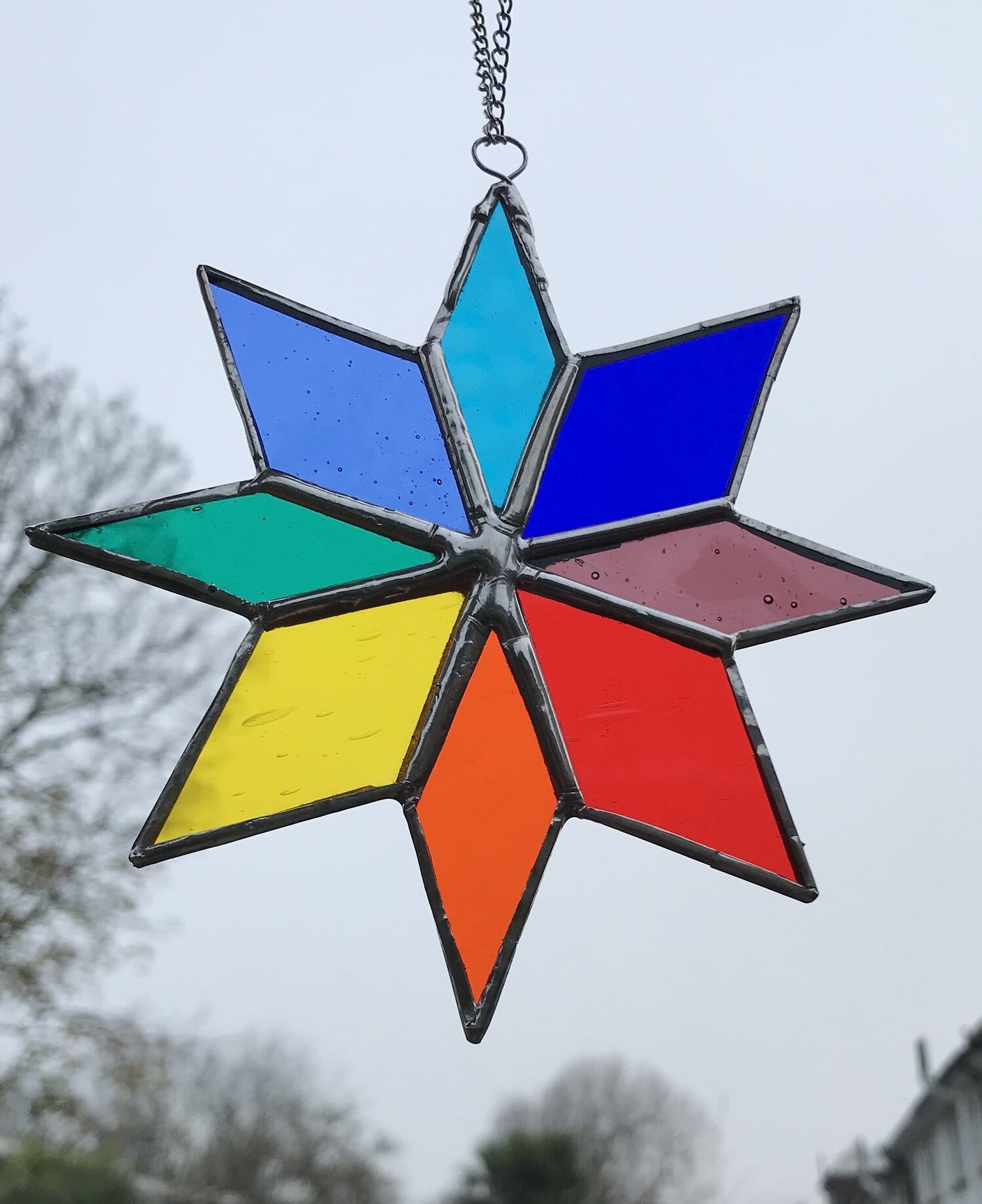 stained glass star decoration