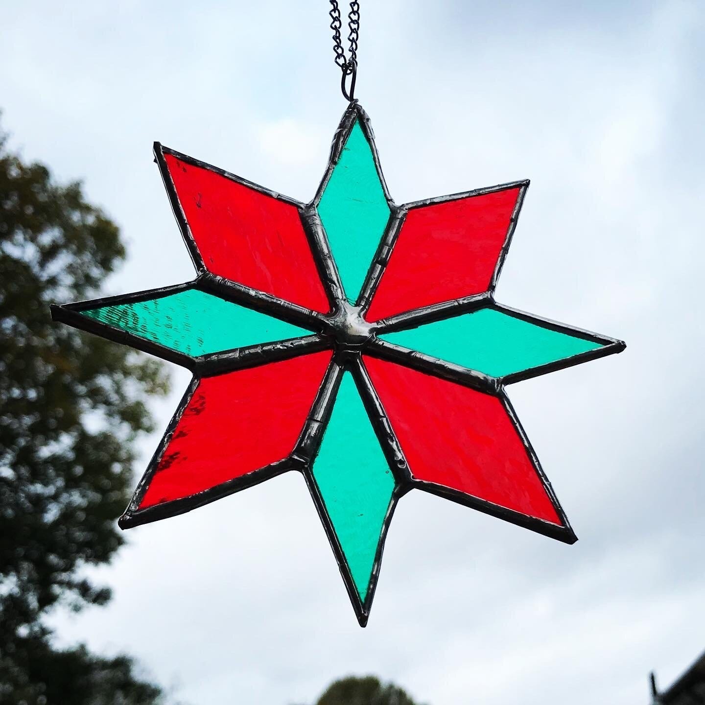 stained glass star decoration