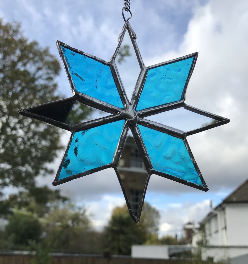 stained glass star decoration