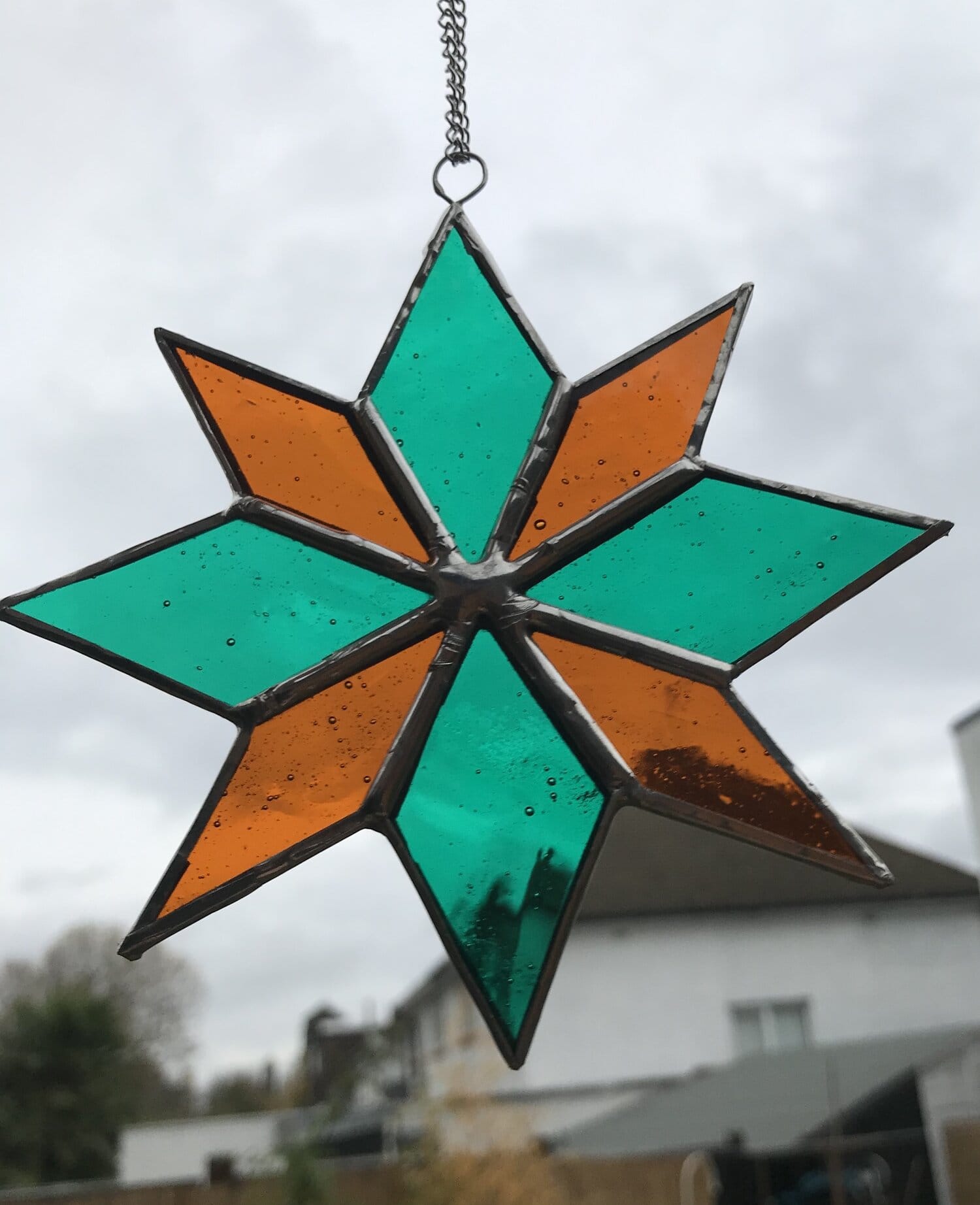 stained glass star decoration