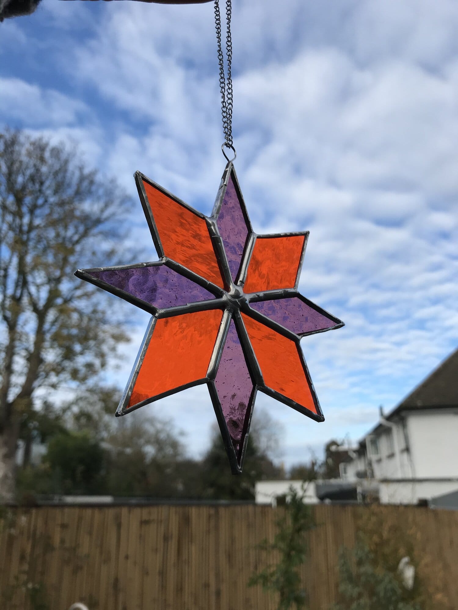 stained glass star decoration